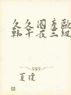 久久国产欧美日韩午夜三级福利在线精选