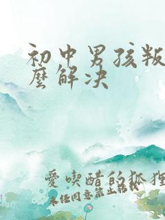 初中男孩叛逆怎么解决