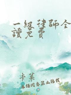 一级律师全文阅读免费
