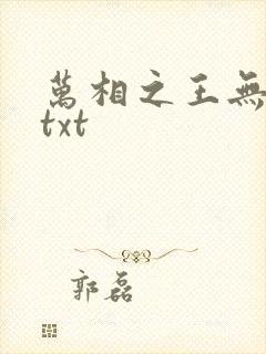 万相之王无删减txt
