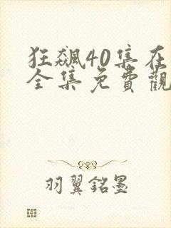 狂飙40集在线全集免费观看高清