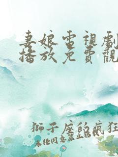 妻娘电视剧全集播放免费观看