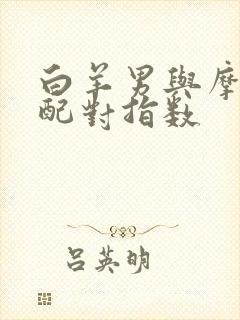 白羊男与摩羯女配对指数