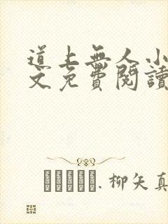 道上无人小说全文免费阅读