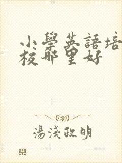 小学英语培训学校哪里好