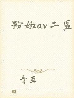 粉嫩av二区
