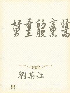 好看的言情小说男主腹黑高干