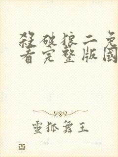杀破狼二免费观看完整版国语