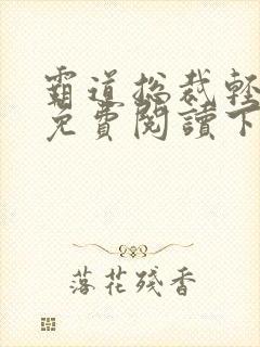 霸道总裁轻点爱免费阅读下拉式