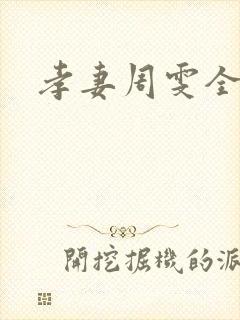 孝妻周雯全文