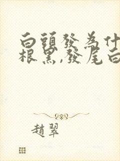 白头发为什么发根黑,发尾白