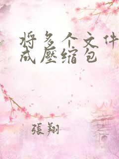 将多个文件压缩成压缩包