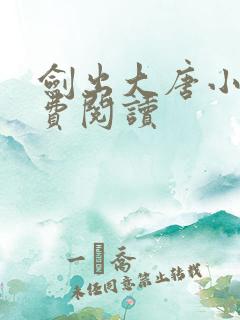 剑出大唐小说免费阅读