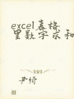 excel表格里数字求和不了的原因