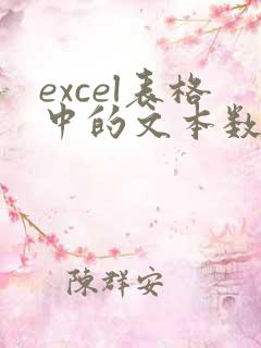 excel表格中的文本数字如何转换成数值