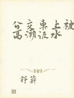 公交车上被插到高潮流水