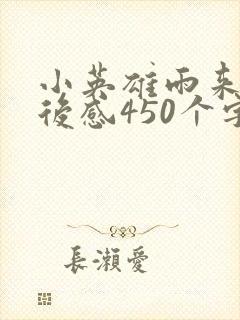 小英雄雨来的读后感450个字