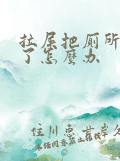 拉屎把厕所拉堵了怎么办