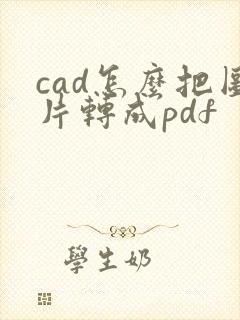 cad怎么把图片转成pdf