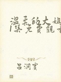 温柔的大姐姐第1集免费观看