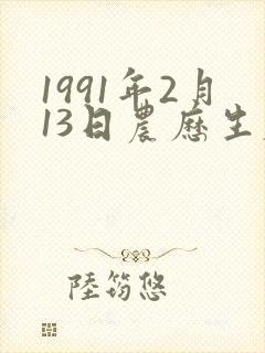 1991年2月13日农历生辰八字