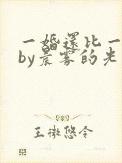 一婚还比一婚高by晨雾的光