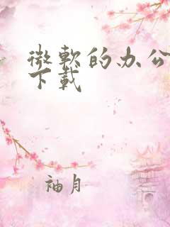 微软的办公软件下载