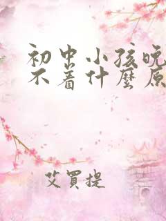 初中小孩晚上睡不着什么原因