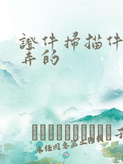 证件扫描件怎么弄的