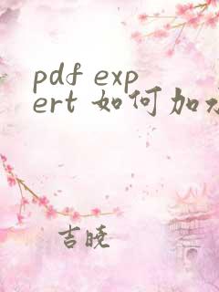 pdf expert 如何加水印
