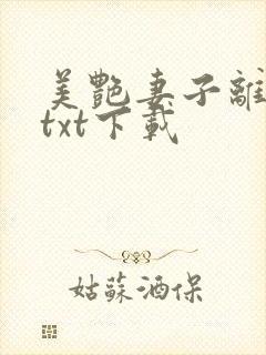 美艳妻子离婚后txt下载