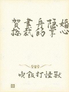 贺聿舟隐婚曝光总裁的掌心宠逃婚了小说