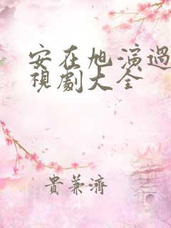 安在旭演过的电视剧大全