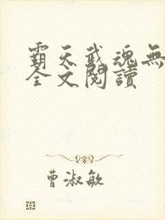 霸天武魂无弹窗全文阅读