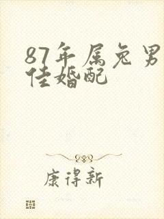 87年属兔男最佳婚配