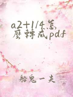 a2+1/4怎么转成pdf