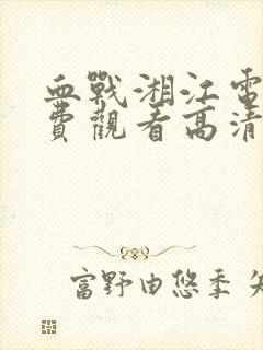 血战湘江电影免费观看高清完整版