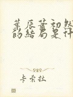 叶辰萧初然最后的结局是什么