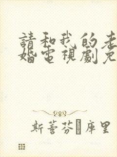 请和我的老公结婚电视剧免费观看全集