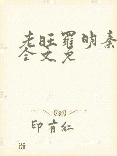 老旺罗明秦雨的全文免