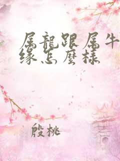 属龙跟属牛的姻缘怎么样