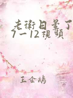老卫日晕了淑蓉7一12视频