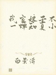 我家娘子不对劲一蝉知夏小说免费
