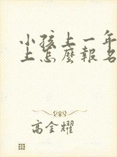 小孩上一年级网上怎么报名