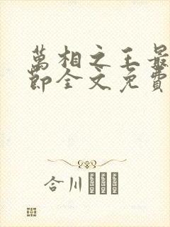 万相之王最新章节全文免费阅读小说