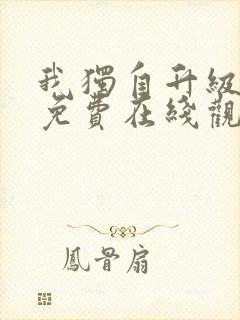 我独自升级动漫免费在线观看