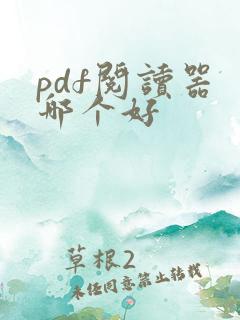 pdf阅读器 哪个好