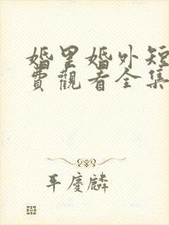 婚里婚外短剧免费观看全集