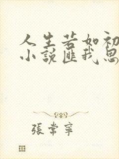 人生若如初相见小说匪我思存