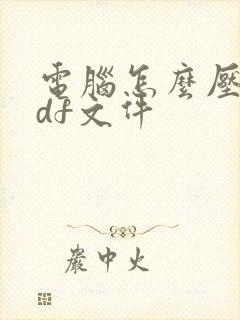 电脑怎么压缩pdf文件